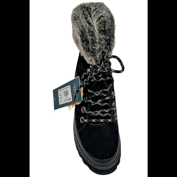 Roxy Womens Kenzie Lace Up Snow Boots Black - Medium - Picture 2 of 3